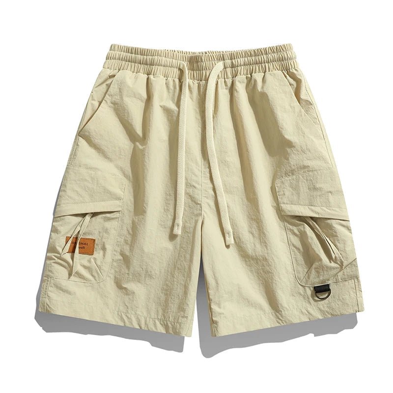 Hybrida Herrshorts i Lätt Fukttransporterande Material med Elastisk Midja och Flera Fickor - STILUNA