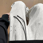 Bredbenade Sweatpants med Justerbar Dragsko – Bekväm Polyesterblandning - STILUNA