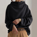 Chic Hög Nackpullover i Lätt Material för Elegant Stil - STILUNA