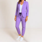 Damernas Tvådelade Kostym Ocean Blue Storlek M Stretch Crepe - STILUNA