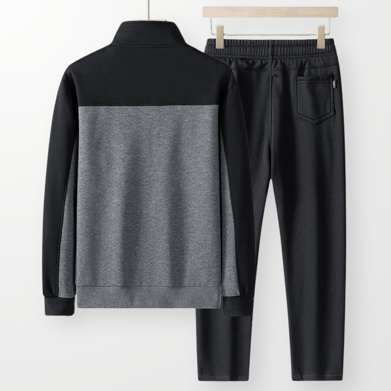 Davidson Sweatsuit med Argyle - mönster och Justerbar Midja - STILUNA