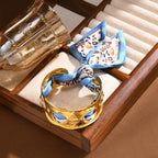 Elegant Vintage Armband i Legering och Polyester – 21,5 cm Längd - STILUNA