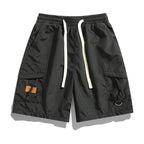 Hybrida Herrshorts i Lätt Fukttransporterande Material med Elastisk Midja och Flera Fickor - STILUNA