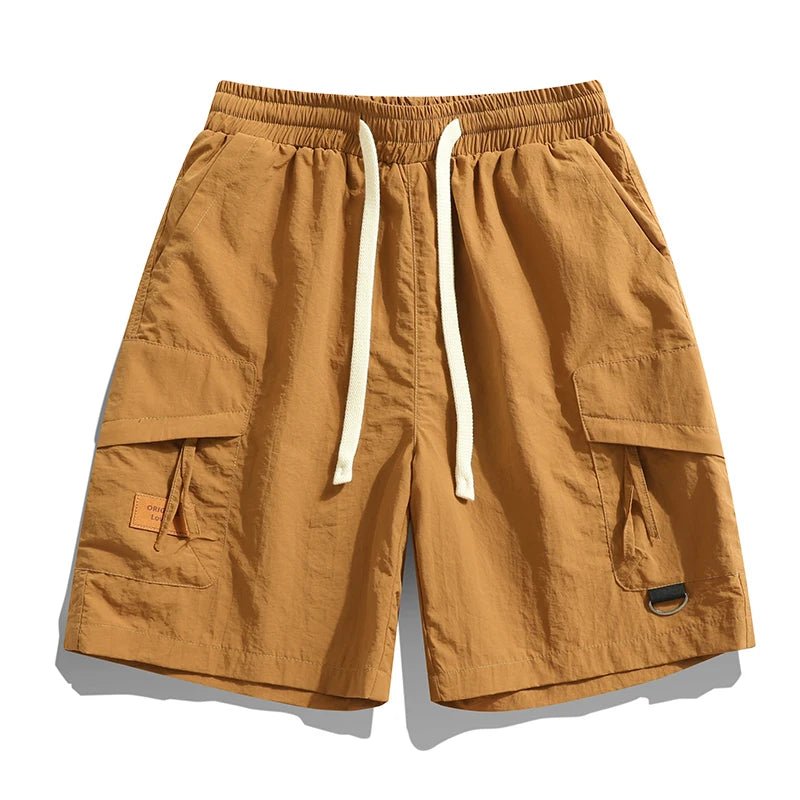 Hybrida Herrshorts i Lätt Fukttransporterande Material med Elastisk Midja och Flera Fickor - STILUNA
