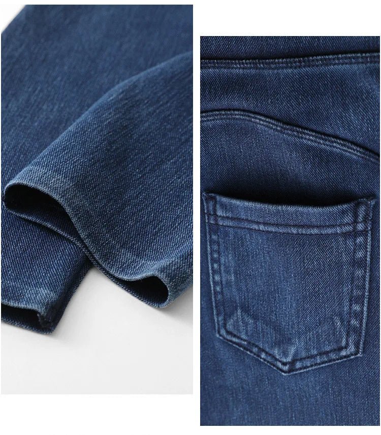 Jean Leggings: Upplev Bekväm Högmidja Med Fickor För Aktiva Kvinnor - STILUNA