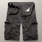 Klassiska Herr Cargo Shorts i Bomull med Rymliga Fickor – Avslappnad Passform för Utomhusäventyr - STILUNA