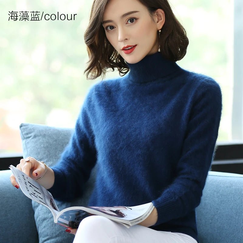 Kvinnors Pullover Tröja 100% Cashmere - STILUNA