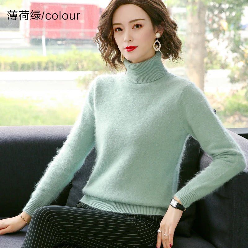Kvinnors Pullover Tröja 100% Cashmere - STILUNA