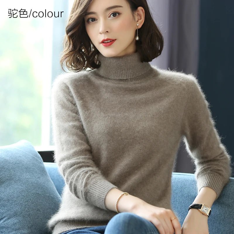 Kvinnors Pullover Tröja 100% Cashmere - STILUNA