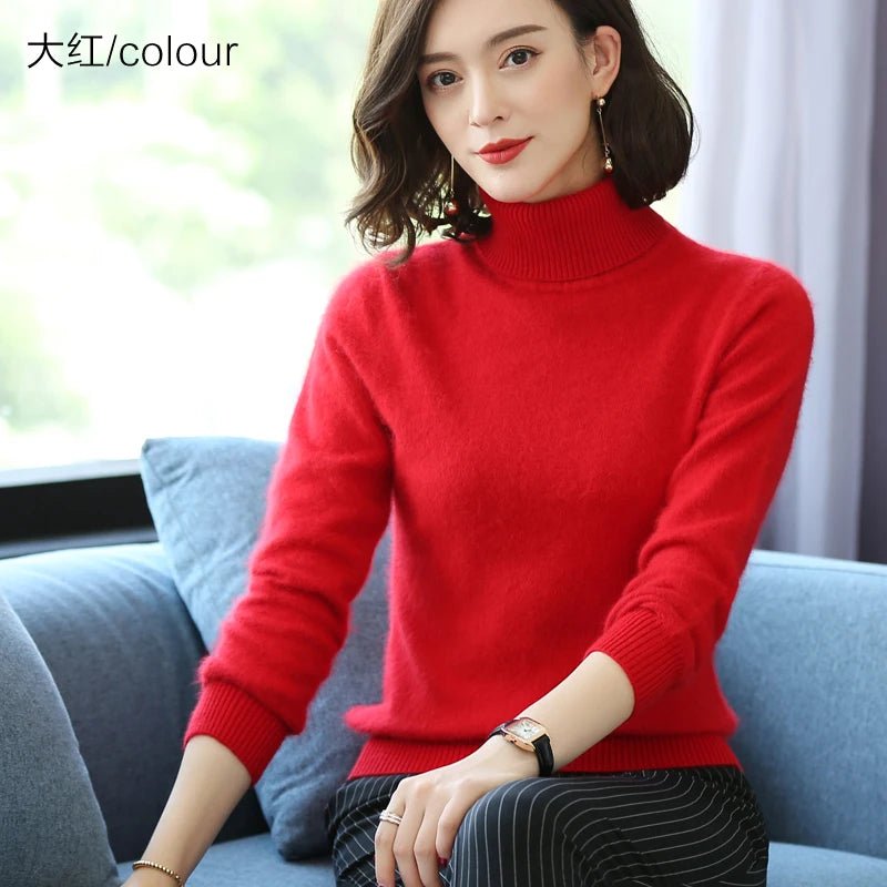 Kvinnors Pullover Tröja 100% Cashmere - STILUNA