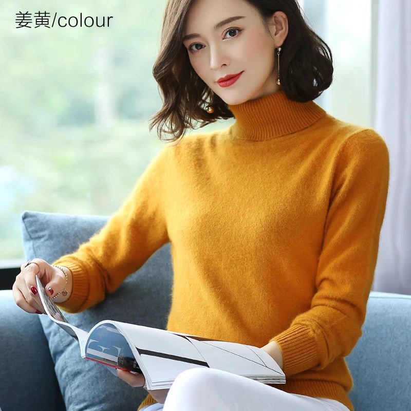 Kvinnors Pullover Tröja 100% Cashmere - STILUNA