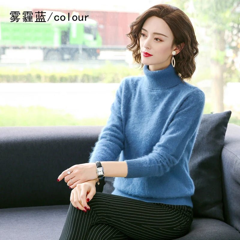 Kvinnors Pullover Tröja 100% Cashmere - STILUNA