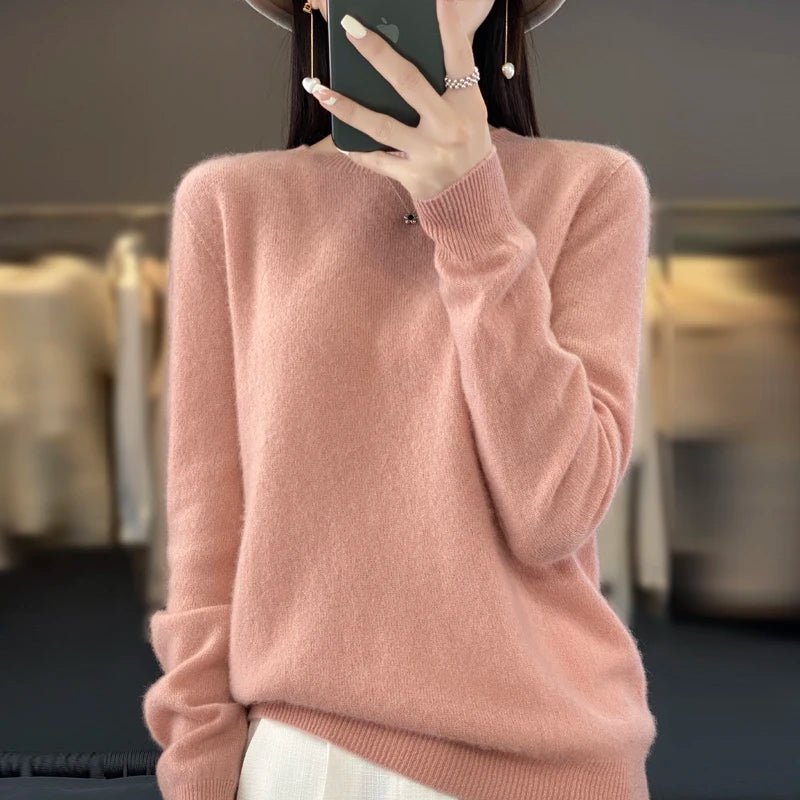 Kvinnors Pullover Tröja 100% Merinoull - STILUNA