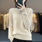Kvinnors Pullover Tröja 100% Merinoull - STILUNA