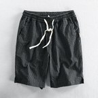 Lätta Bomullsshorts med Ränder – Andningsbara och Bekväma med Justerbar Midja - STILUNA