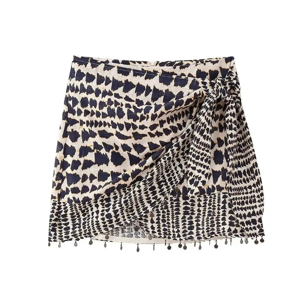 Mini Sarong Kjol: Upplev Elegans och Komfort för Avslappnade Sommarstunder - STILUNA