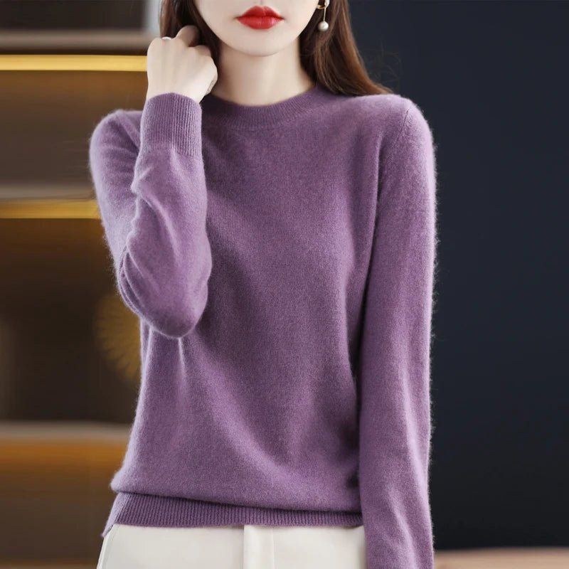 Ren Ull Cashmere Tröja: Unlock Komfort och Stil för Kvinnor i Vår och Höst - STILUNA