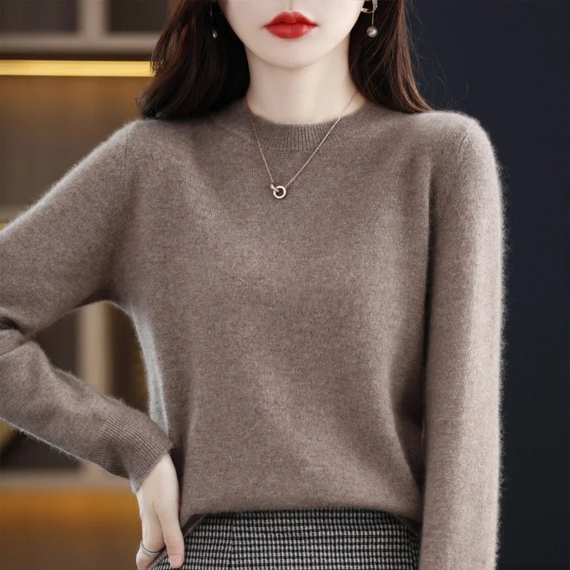 Ren Ull Cashmere Tröja: Unlock Komfort och Stil för Kvinnor i Vår och Höst - STILUNA