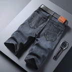 Slim Fit Denim Shorts med Ljus Tvätt – Mångsidiga och Bekväma - STILUNA