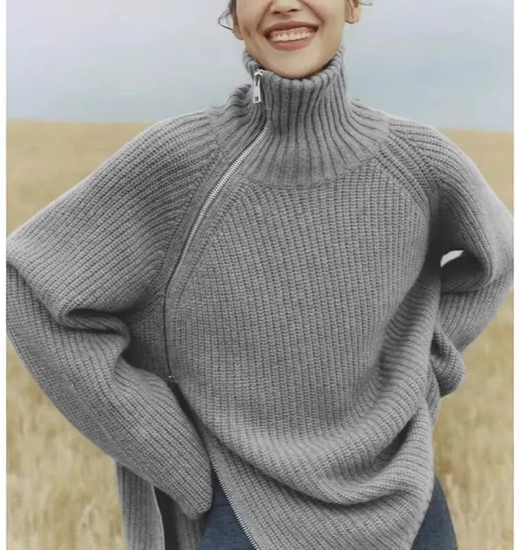 Stickad Dam Tröja 100% Cashmere - STILUNA