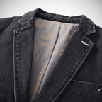 Urban Denimjacka med Vintage Tvätt och Skräddarsydd Passform - STILUNA