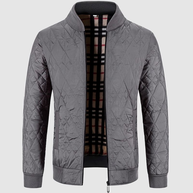 Urban Lång Kofta i Poly - Cotton med Frontdragkedja och Långärmar – Stickad Cardigan för Tidlös Stil - STILUNA