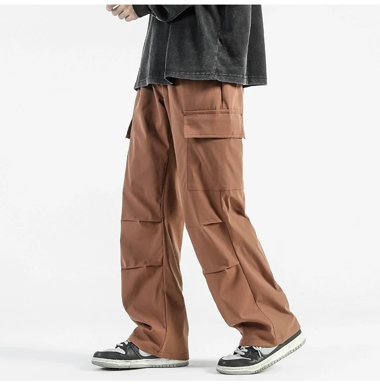 Vida Cargo Byxor med Justerbar Midja och Fickor – Y2K - Inspirerade - STILUNA