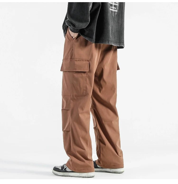 Vida Cargo Byxor med Justerbar Midja och Fickor – Y2K - Inspirerade - STILUNA