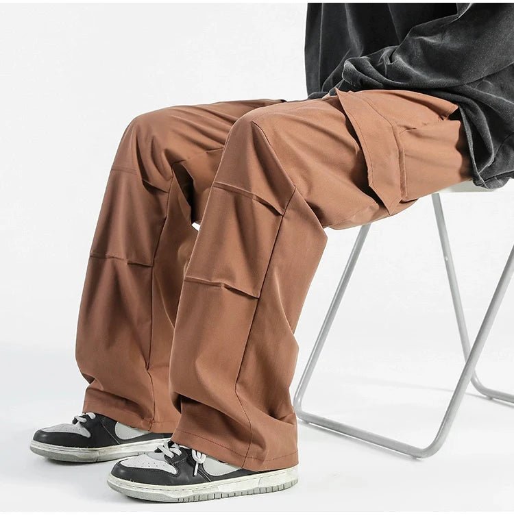 Vida Cargo Byxor med Justerbar Midja och Fickor – Y2K - Inspirerade - STILUNA
