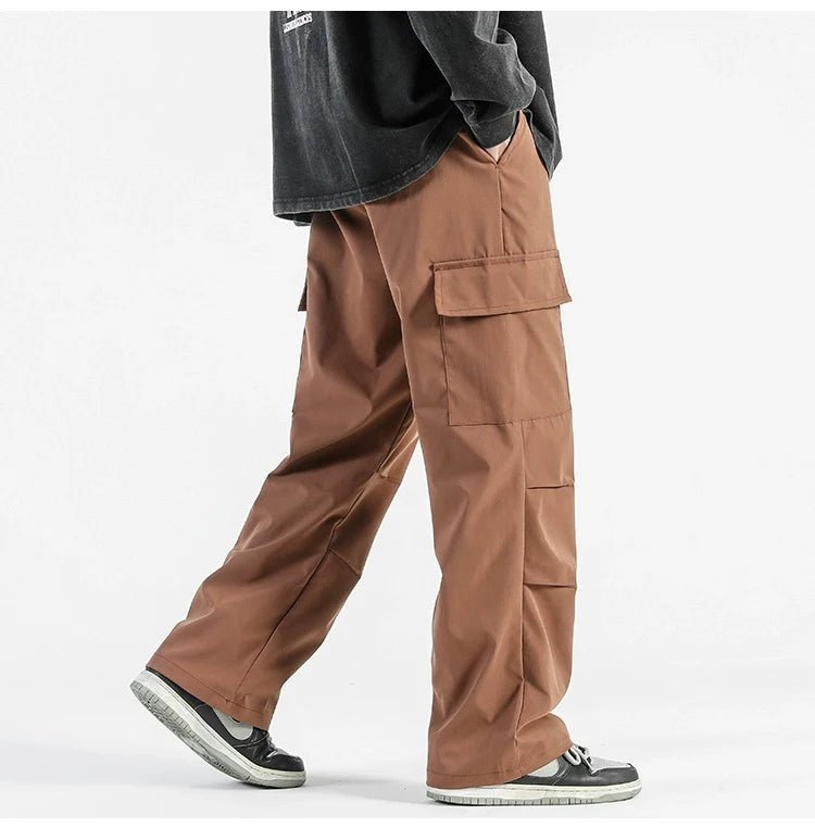 Vida Cargo Byxor med Justerbar Midja och Fickor – Y2K - Inspirerade - STILUNA