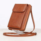 Vintage Casual Axelväska i PU med Dragkedja – 18 cm x 11 cm - STILUNA