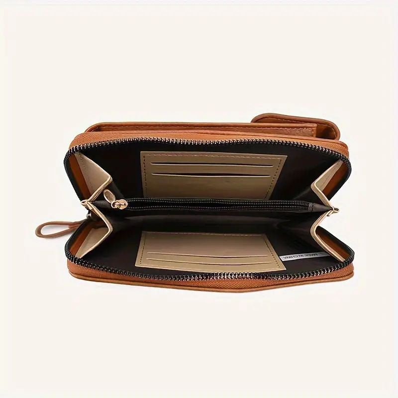 Vintage Casual Axelväska i PU med Dragkedja – 18 cm x 11 cm - STILUNA